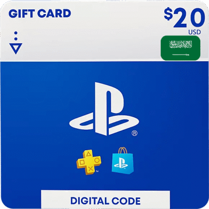 PSN Playstation Network Gift Card KSA 20 USD
