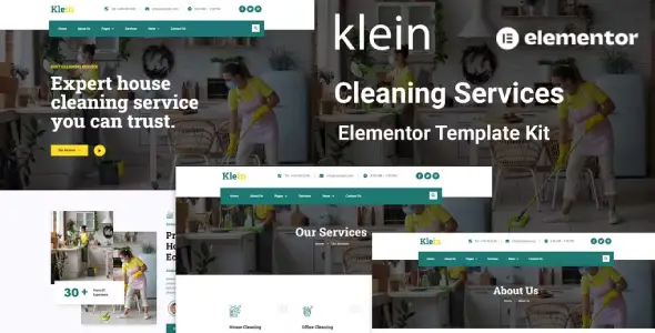 Klein – Cleaning Services Elementor Template Kit