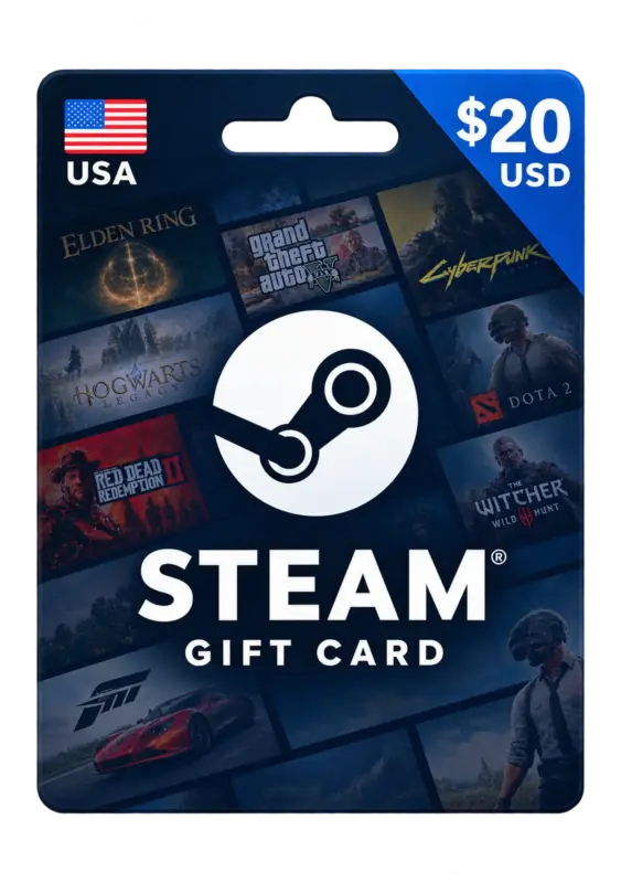 Steam Gift Card 20 USD USA