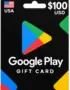 Google Play Gift Card 100 USD USA