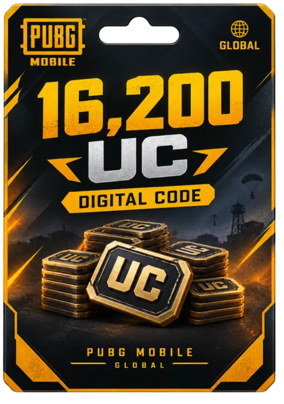 PUBG Mobile 16200 UC Code