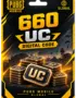 PUBG Mobile 660 UC Code