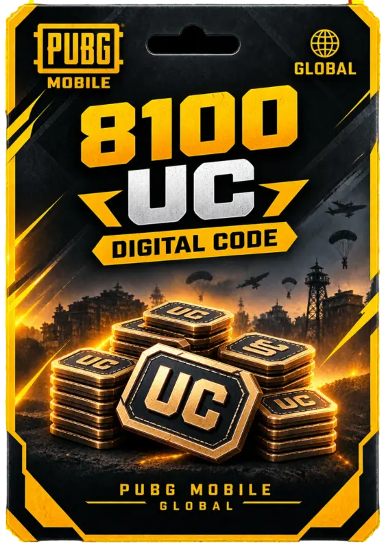 PUBG Mobile 8100 UC Code