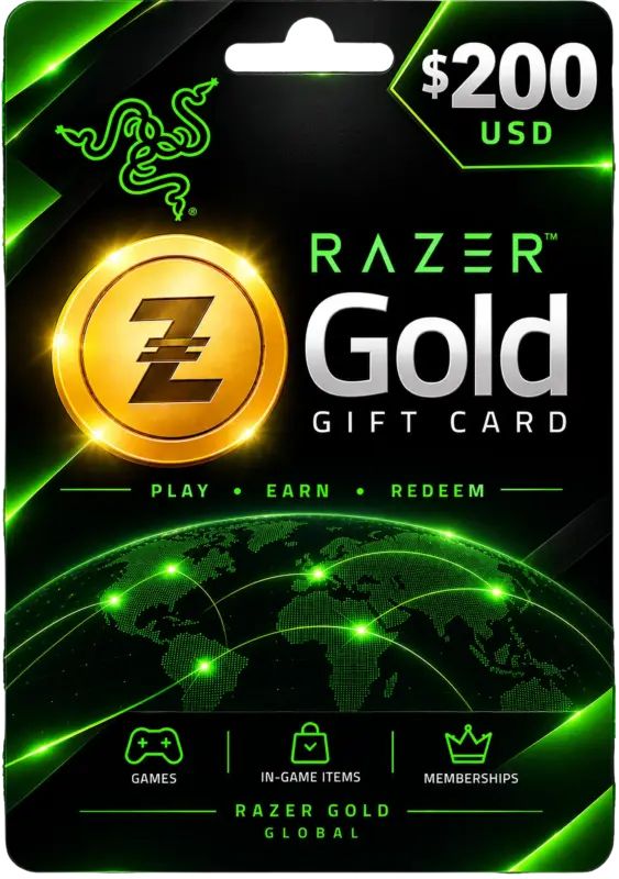 Razer Gold 200 USD Global