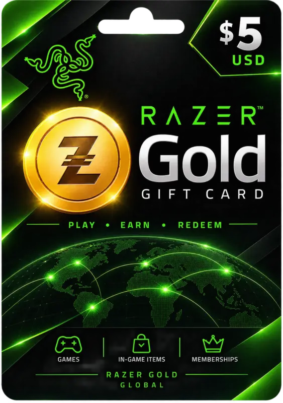 Razer Gold 5 USD Global digital code