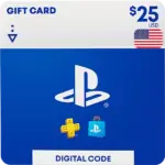 PSN Playstation Network Gift Card USA 25 USD